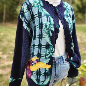 Authentic Vintage 90's southern prairie grandmacore sweater